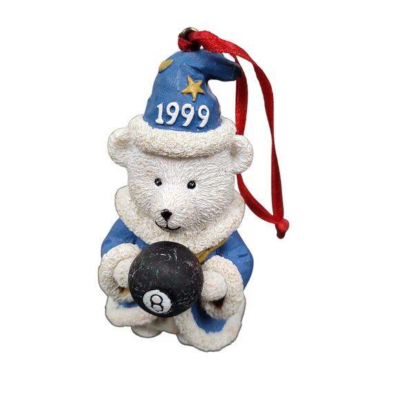 Vintage 1999 Santa Bear Christmas Ornaments 16pcs 15 Year Set Marshall Fields - Picture 16 of 16